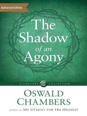 cover image of The Shadow of an Agony
